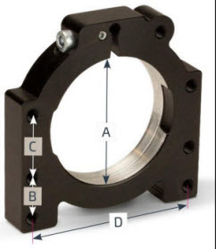 40mm en 50mm achteras lagerhouder